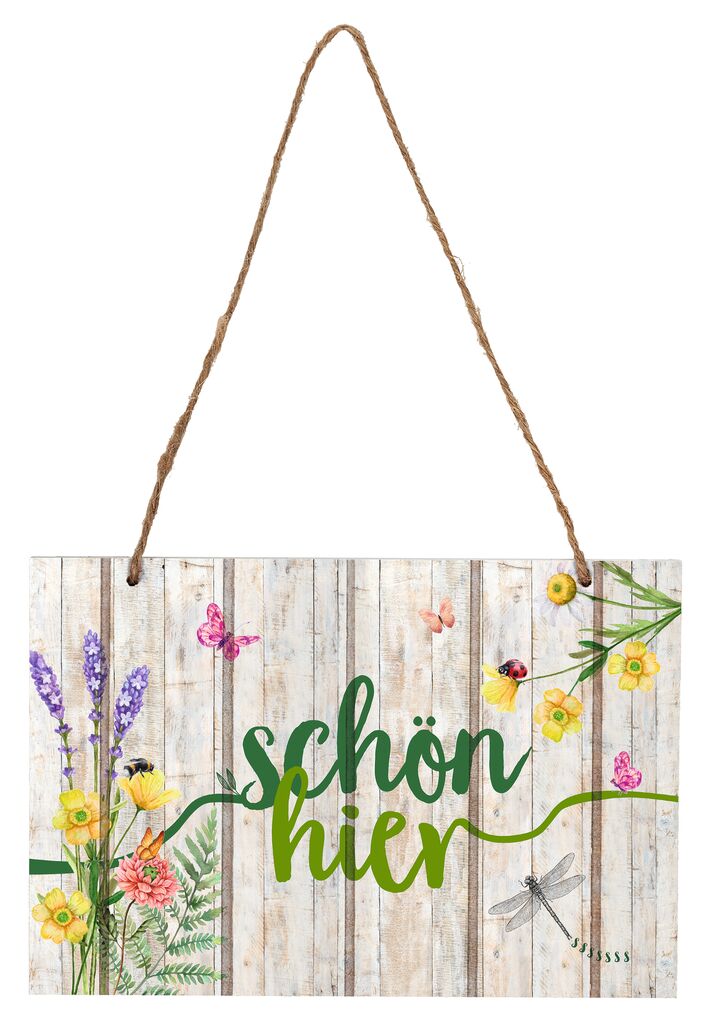Blatt & Blüte Dekoschild (versch. Motive)