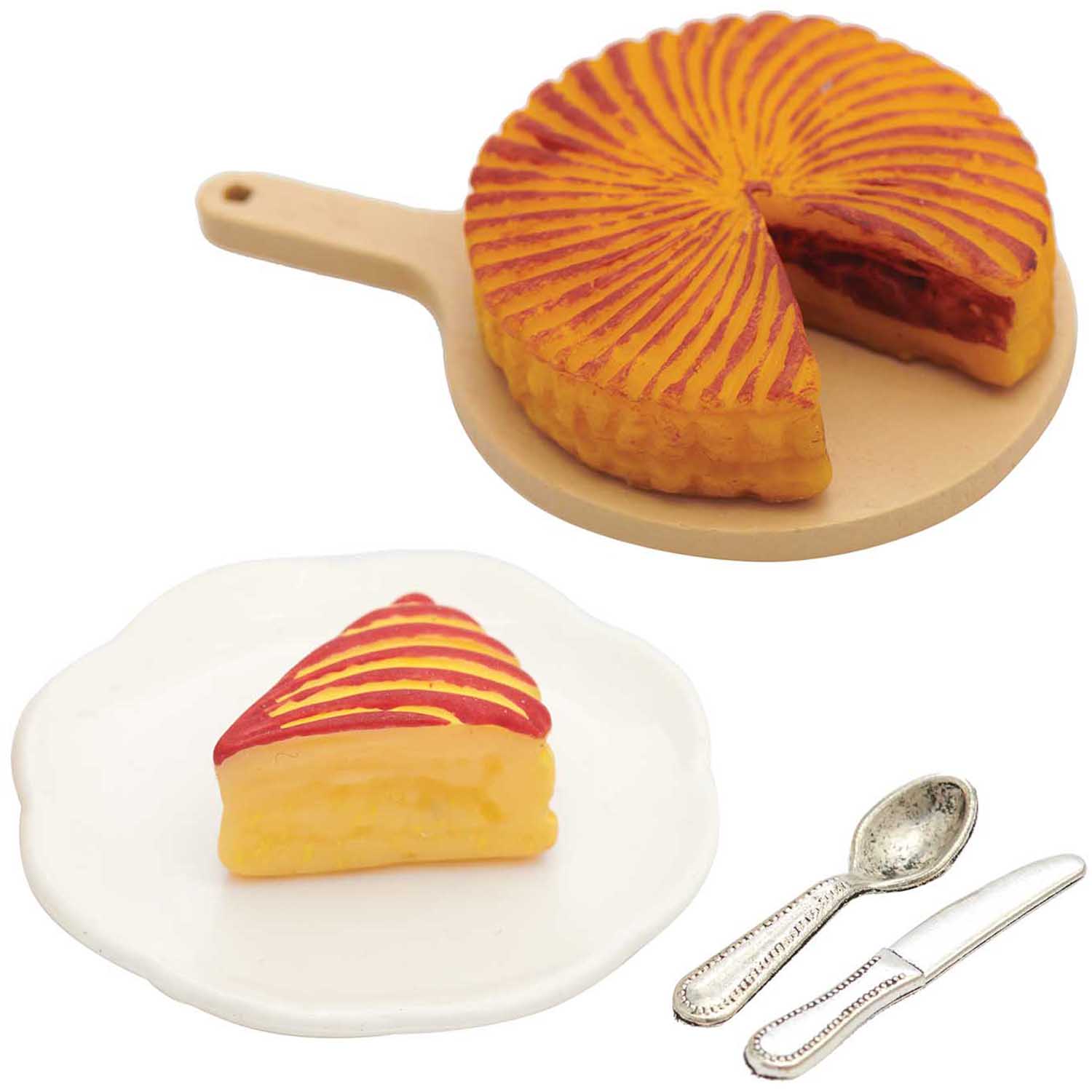 500396_1 Miniatur Kuchen Set 6teilig - Wichtel- und Puppenhaus
