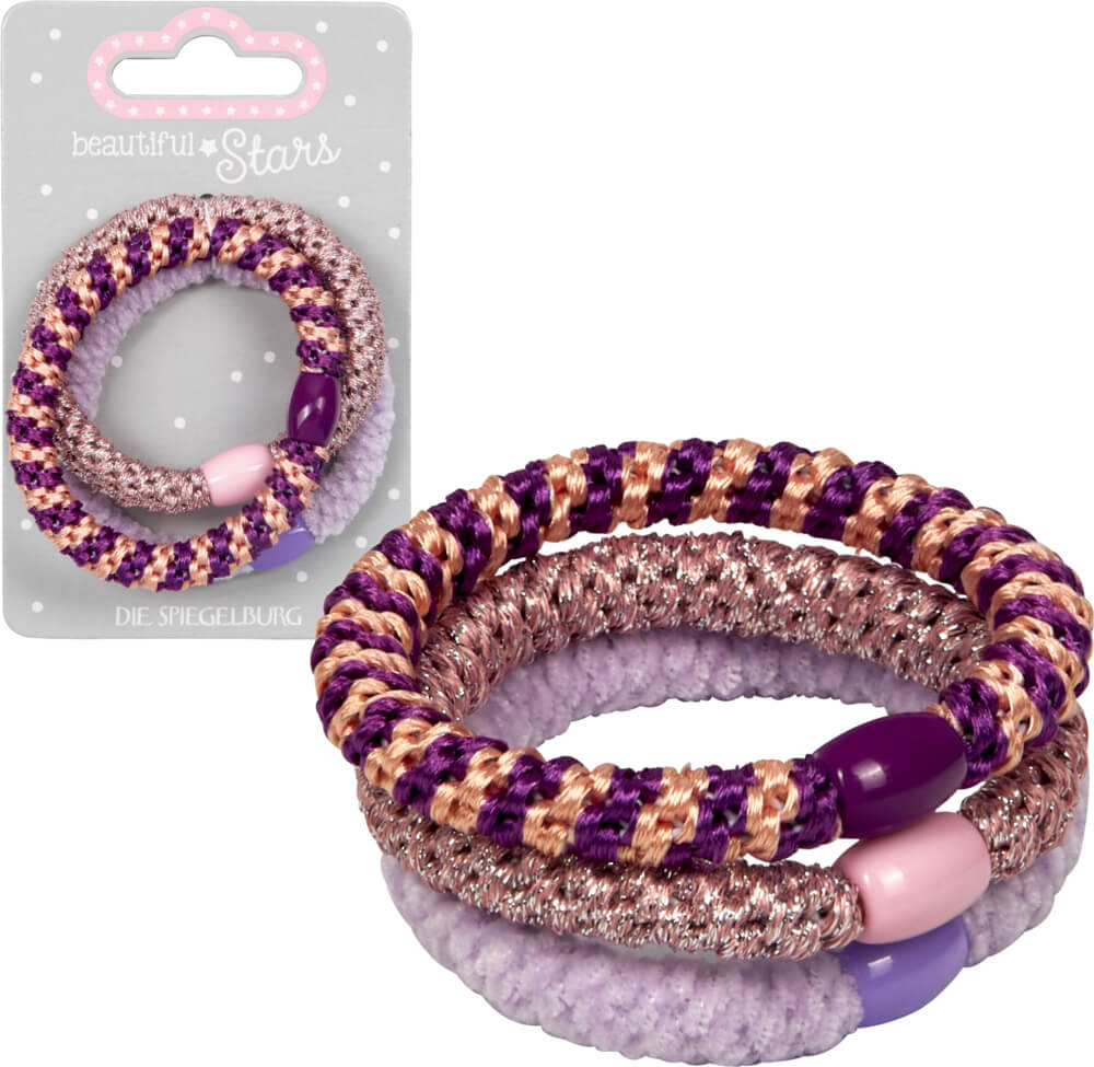 Haargummis Geflochten no.2 - beautiful Stars (einzeln)