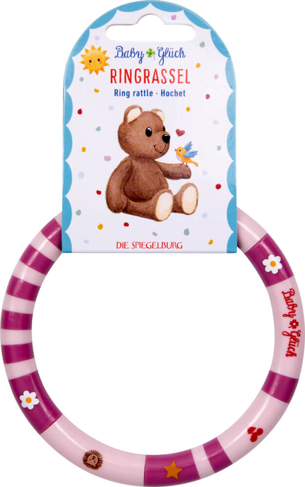 Ringrassel - BabyGlück, rosa Ringrassel - BabyGlück, rosa