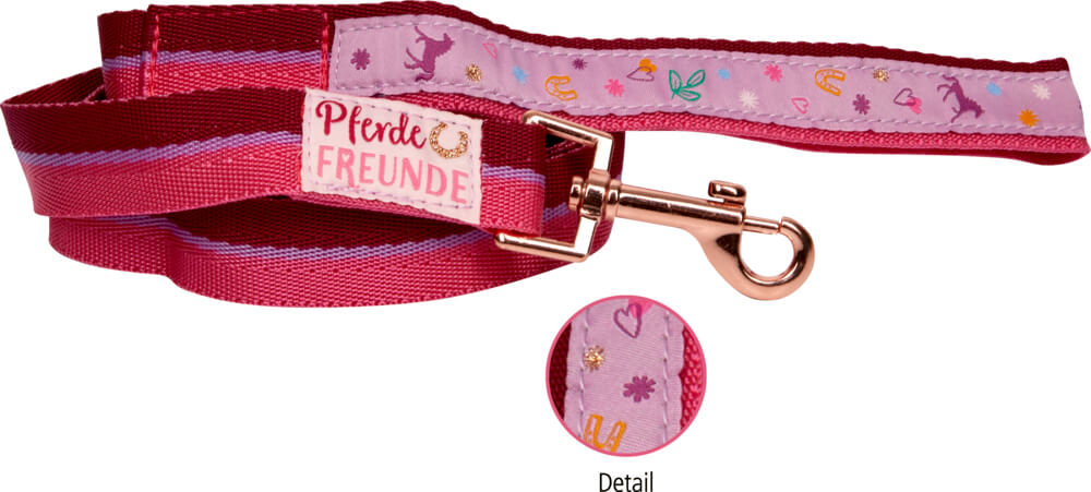 Longierleine - Pferdefreunde (pink)