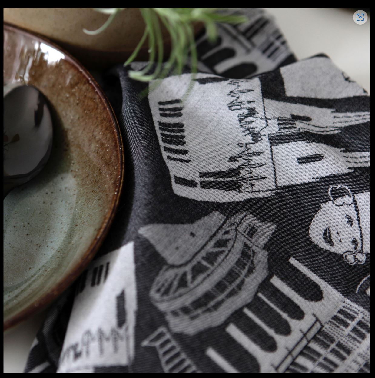 city2 Citytowel / Geschirrhandtuch Kölsche Liebe - anthrazit