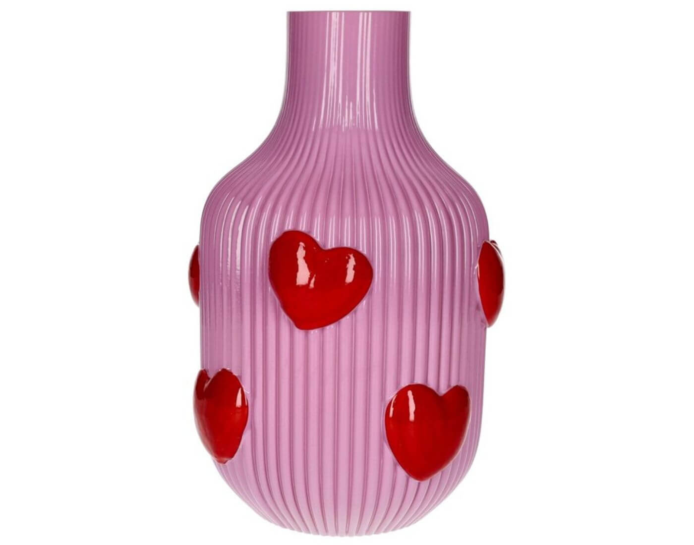 L´amour, Vase, H(30cm), Herzen, helllila