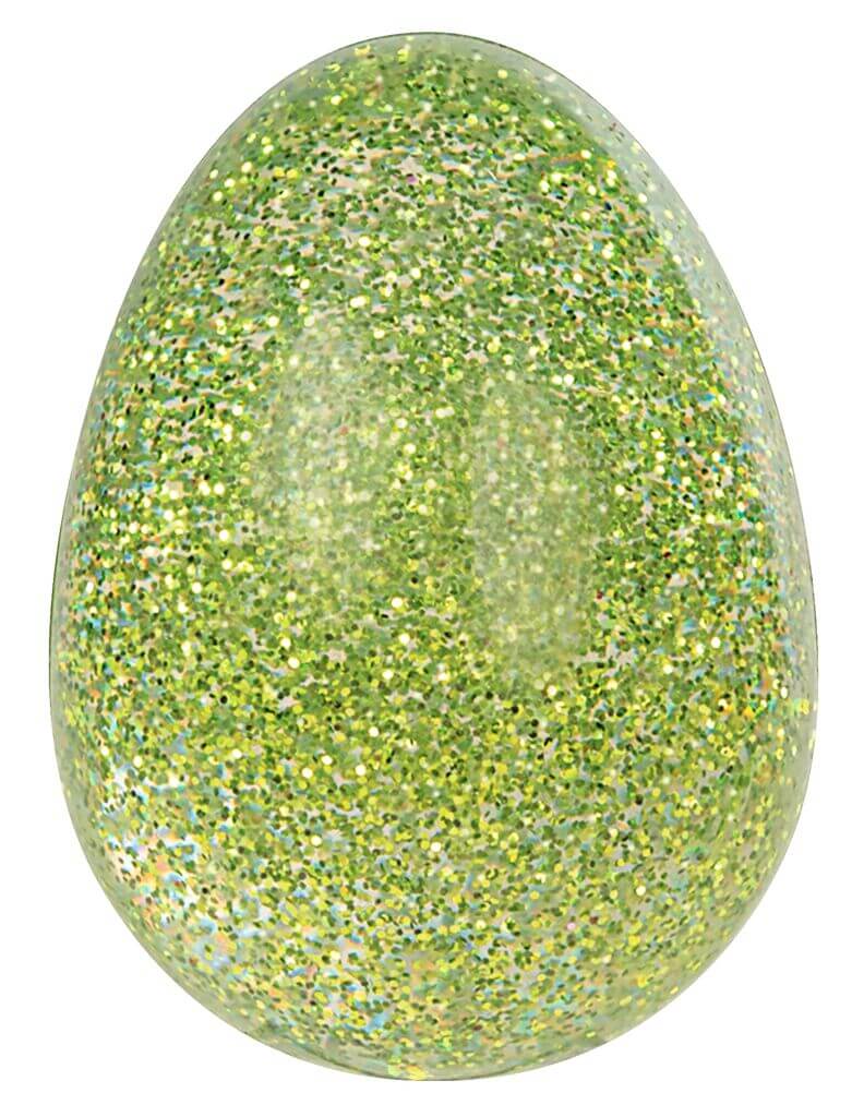 Glitzernder Eier-Flummi, sort.