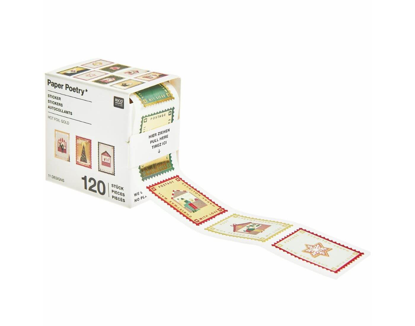 Paper Poetry Mini-Sticker Weihnachtsmarkt Briefmarken Paper Poetry Mini-Sticker Weihnachtsmarkt Briefmarken
