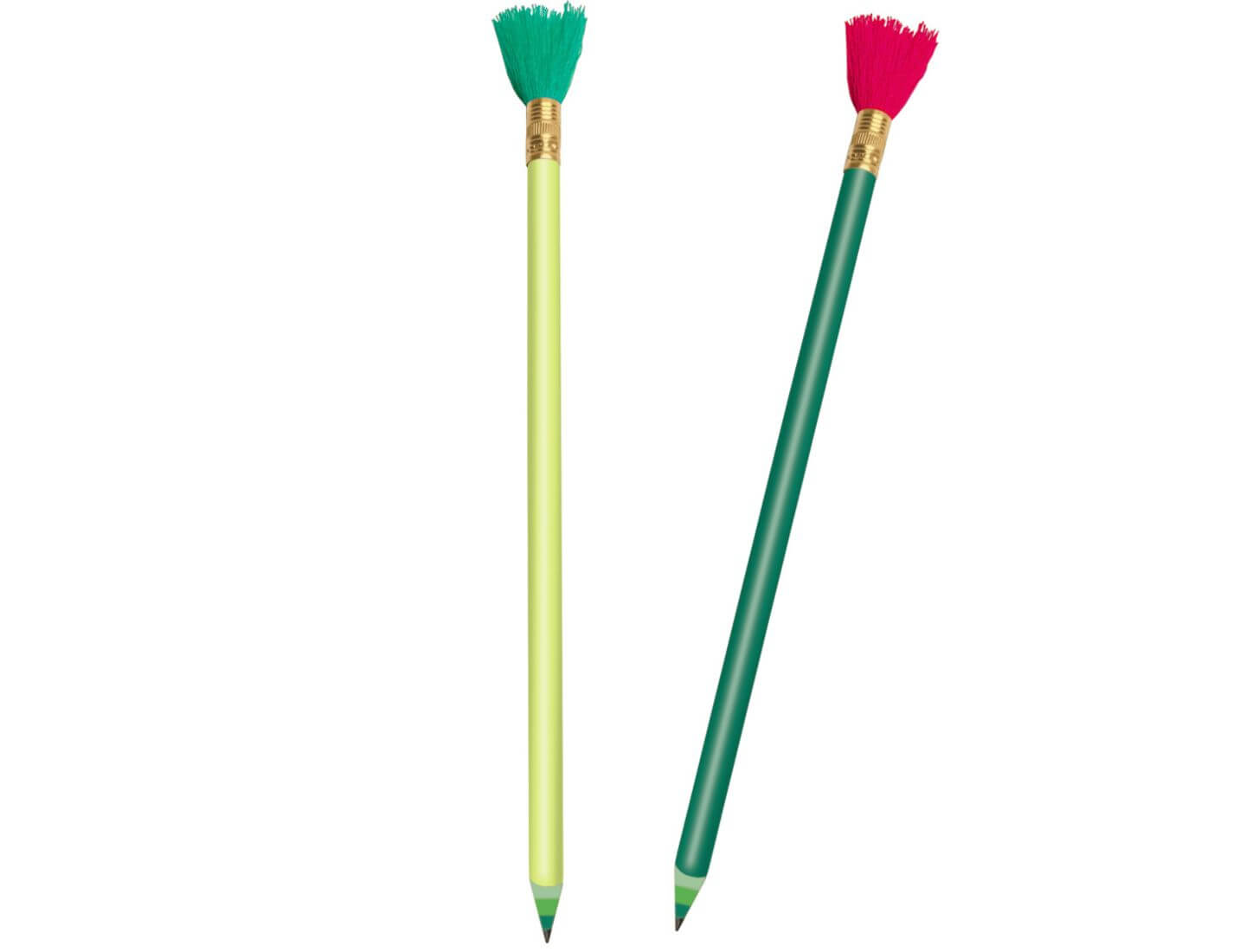 Bleistift mit Quaste - All about green (einzeln)