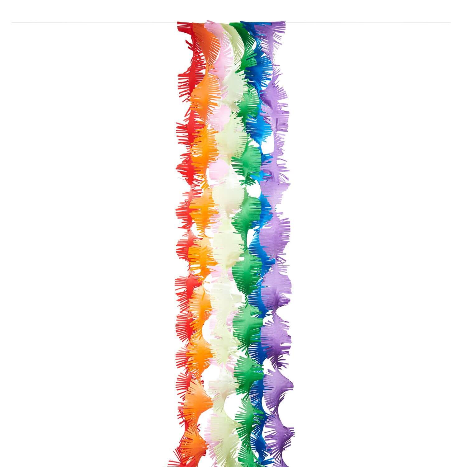 Krepp Girlanden, gedreht, Regenbogen Klassik Mix
