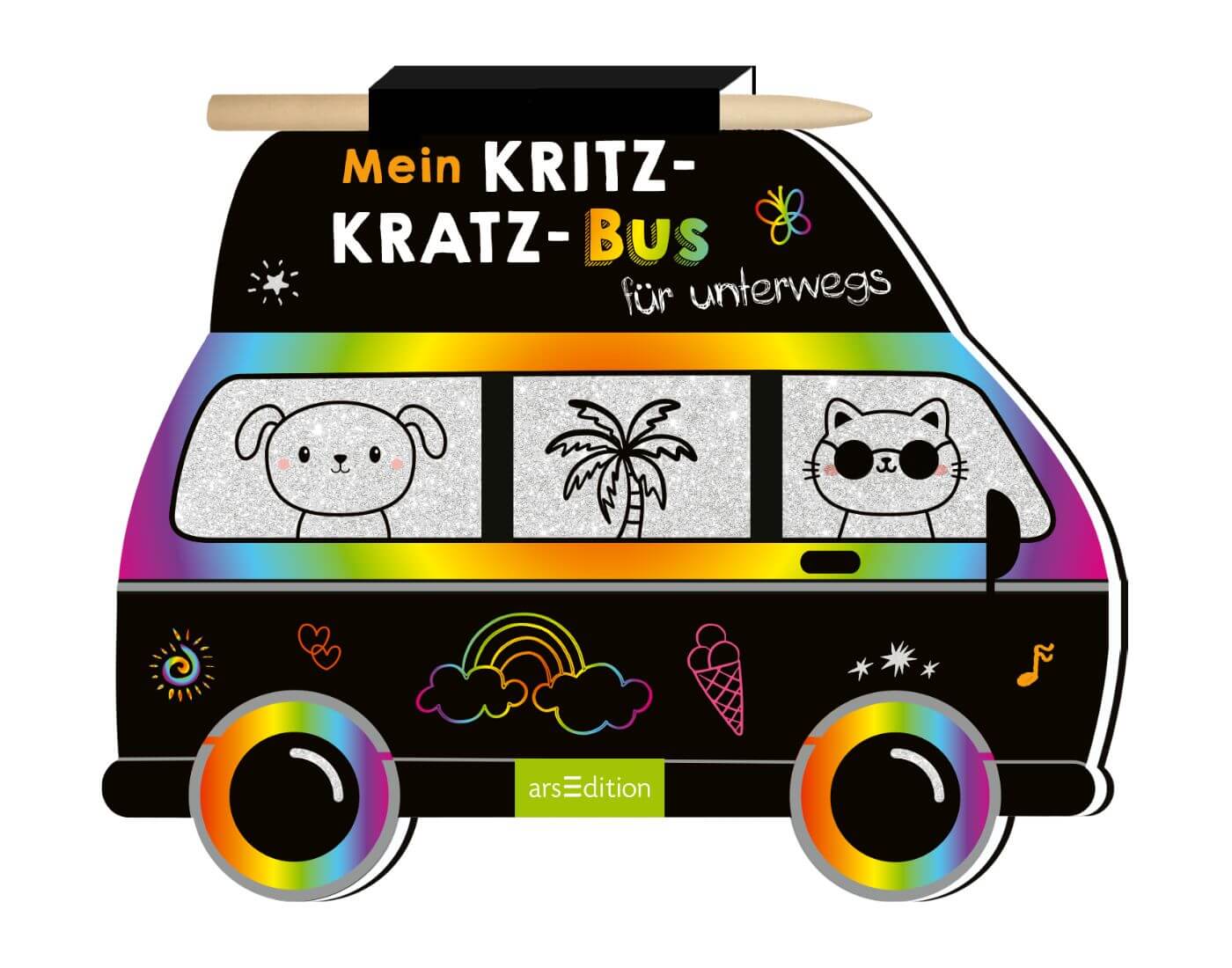 Mein Kritzkratz-Bus für unterwegs