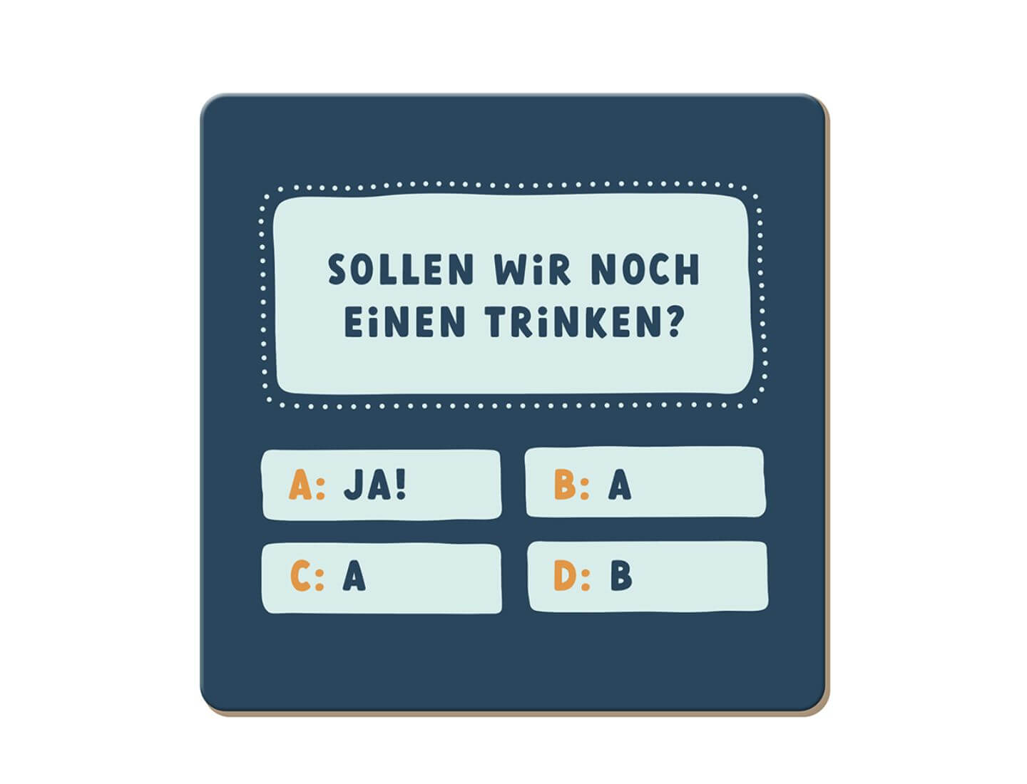 Korkuntersetzer Sollen wir noch einen trinken?