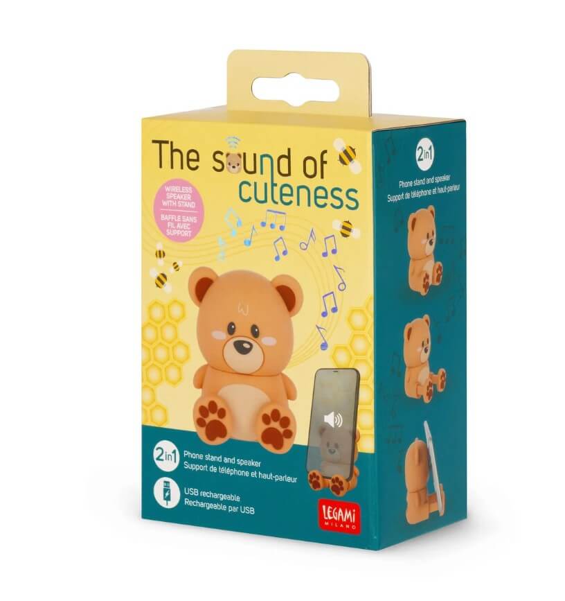 Kabelloser Speaker mit Halterung "Teddy Bear"  The Sound of Cuteness