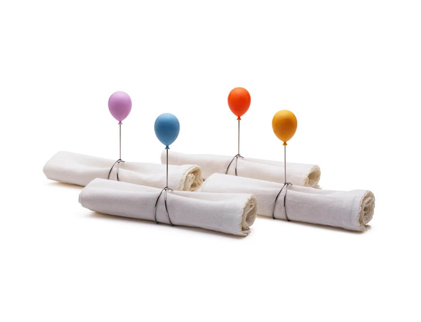 Balloonapkins Set mit 4 Serviettenringen