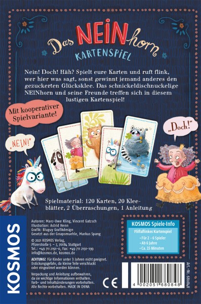 Marc-Uwe Kling - Das NEINhorn: Kartenspiel