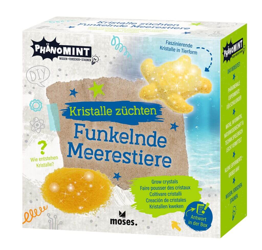 PhänoMINT Funkelnde Meerestiere - Kristalltiere züchten - verschiedene Farben