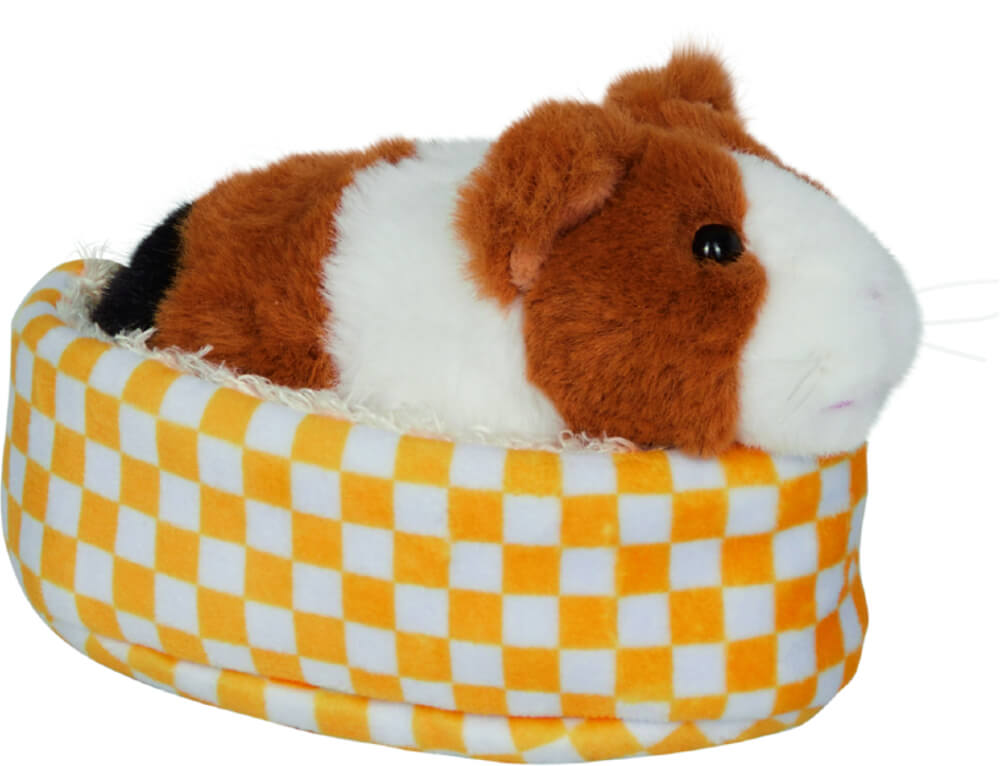 Meerschweinchen Lola im Korb - Lustige Tierparade