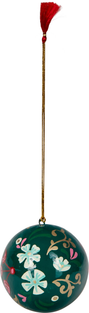 Kugel aus Pappmaché - Dekorative Weihnachten (einzeln)