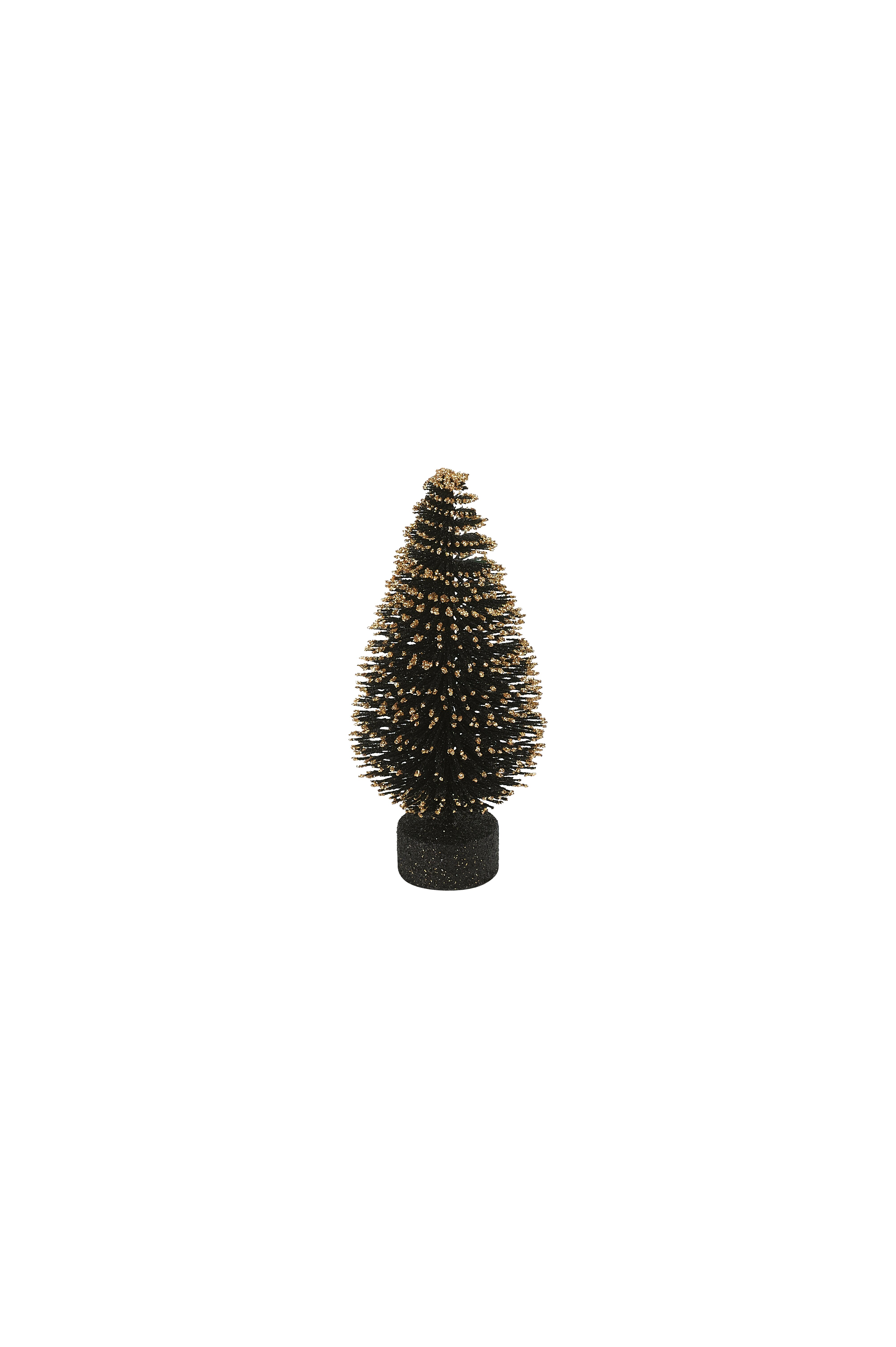 Seoul, Dekobaum mit Glitzer, H15cm, schwarz