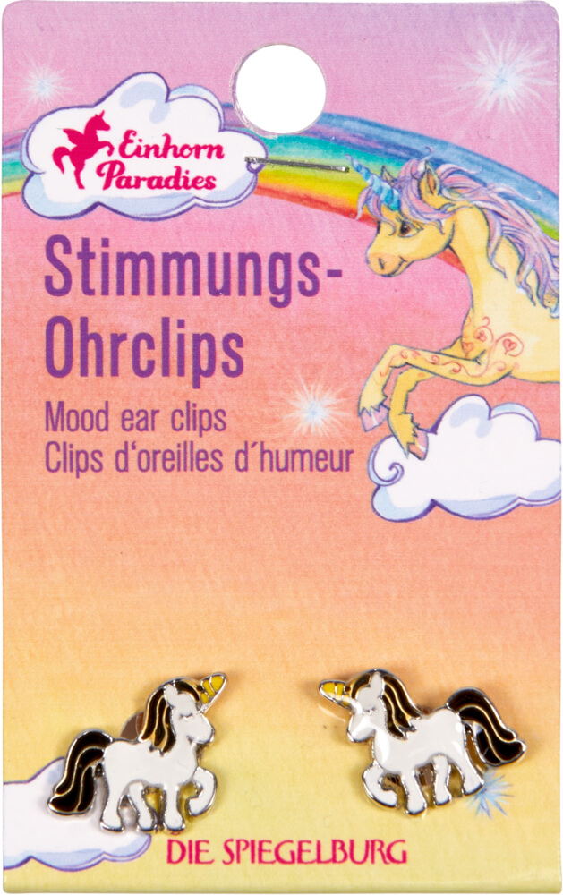 4029753178589_2-1 Stimmungs-Ohrclips Einhorn-Paradies (verschiedene Motive, einzeln)