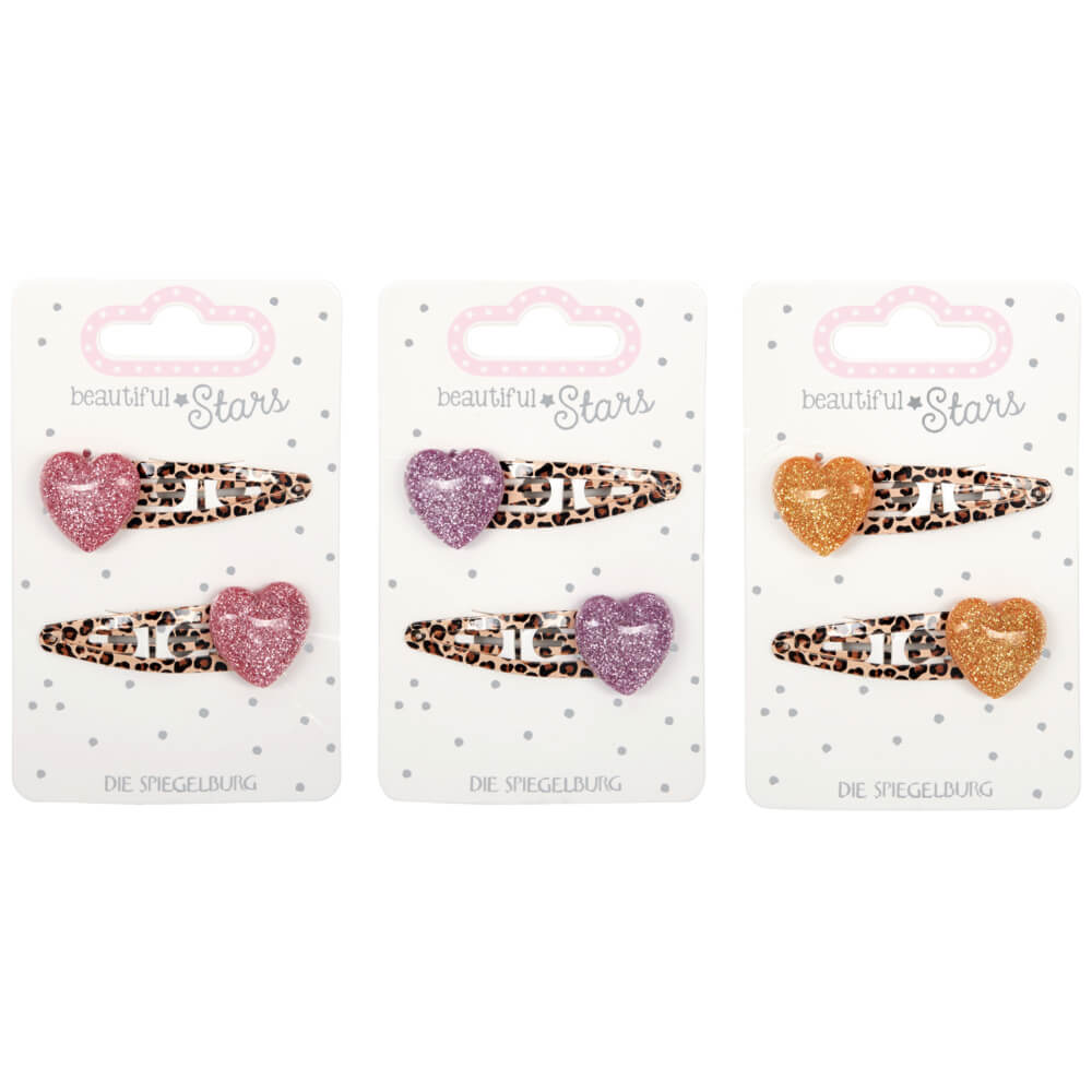 Haarclips Herz - beautiful Stars