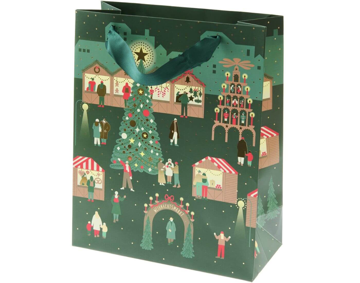 Geschenktüte Weihnachtsmarkt L