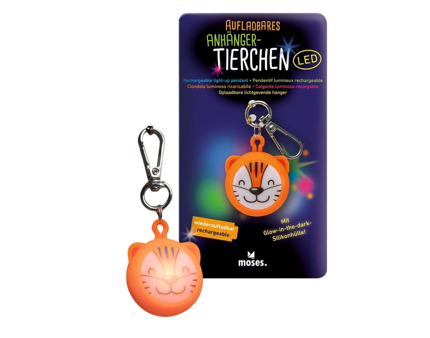 Aufladbares Anhänger-Tierchen LED (einzeln)