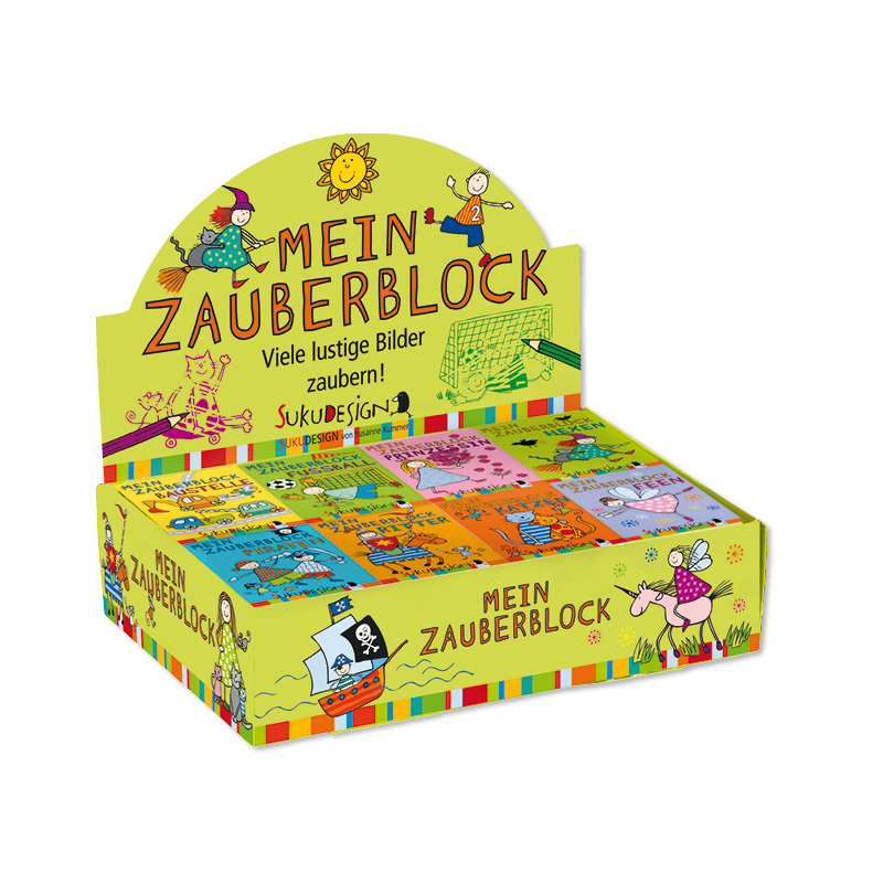 Zauberblock, A8, 8 verschiedene Motive verfügbar, einzeln