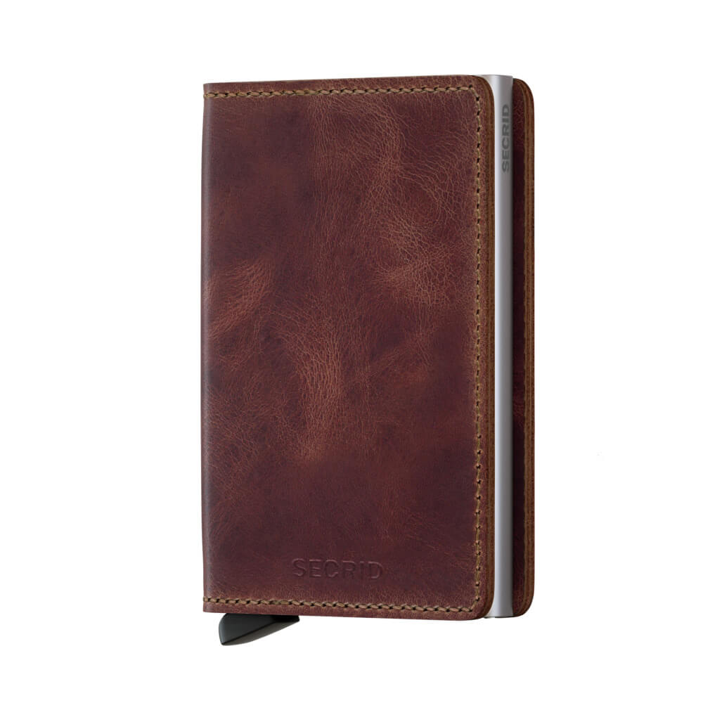 S-vintage-brown_Front-1 Secrid Slimwallet Vintage Brown