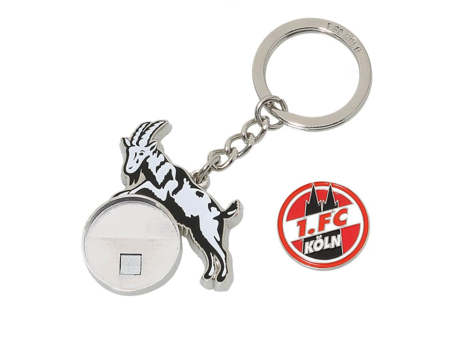 1. FC Köln Schlüsselanhänger "Logo" mit Einkaufschip