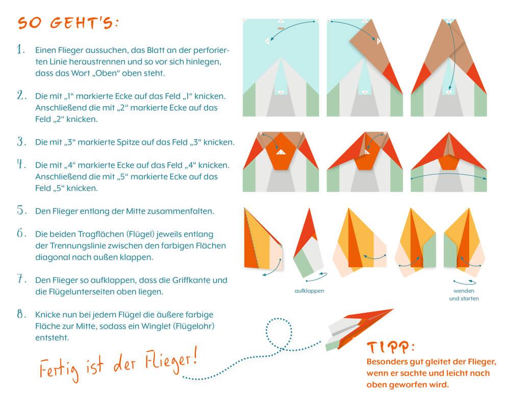 9783649645405_1 Mein cooles Papierflieger-Bastelbuch (Lenny Hunter)