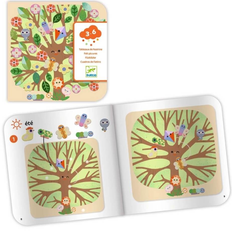 Filzbilder: Jahreszeiten - Bastelpackung 3-6 Jahren Filzbilder: Jahreszeiten - Bastelpackung 3-6 Jahren