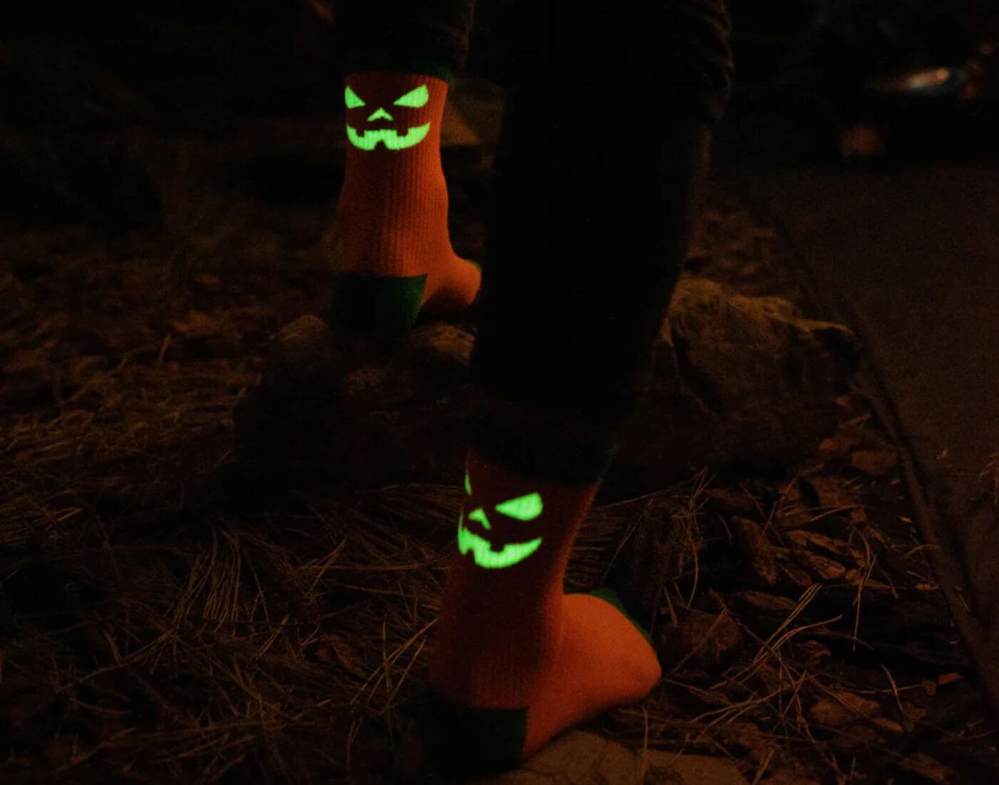 Socken - Pumpkin - GLOW IN THE DARK (Größe 40-43)
