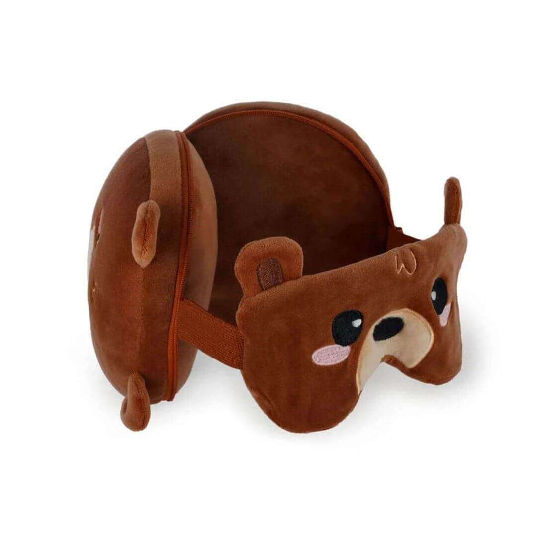 Schlafmasken-Bear-4-1 Reisekissen mit Schlafmaske - TEDDY BEAR Bär