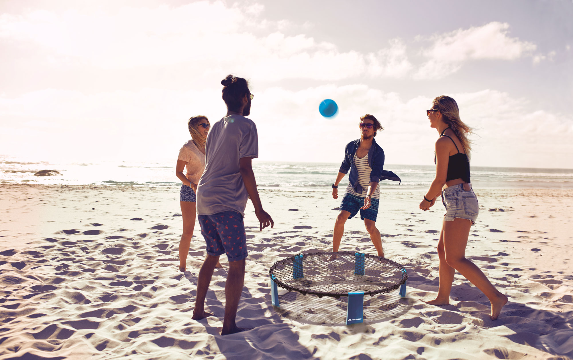 Roundnet Set, in Tragetasche und Anleitung