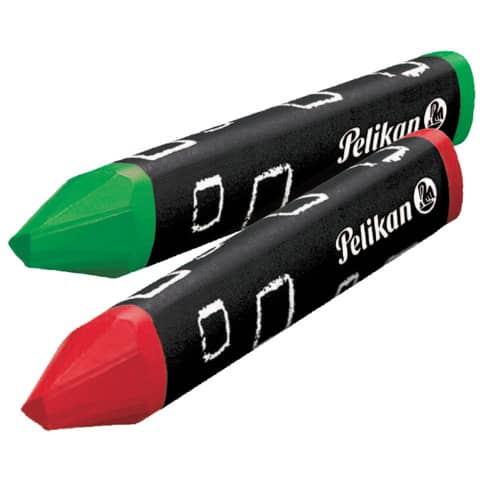 Wachsmalstiftetui 3eckig 8ST rot PELIKAN  wasserfest