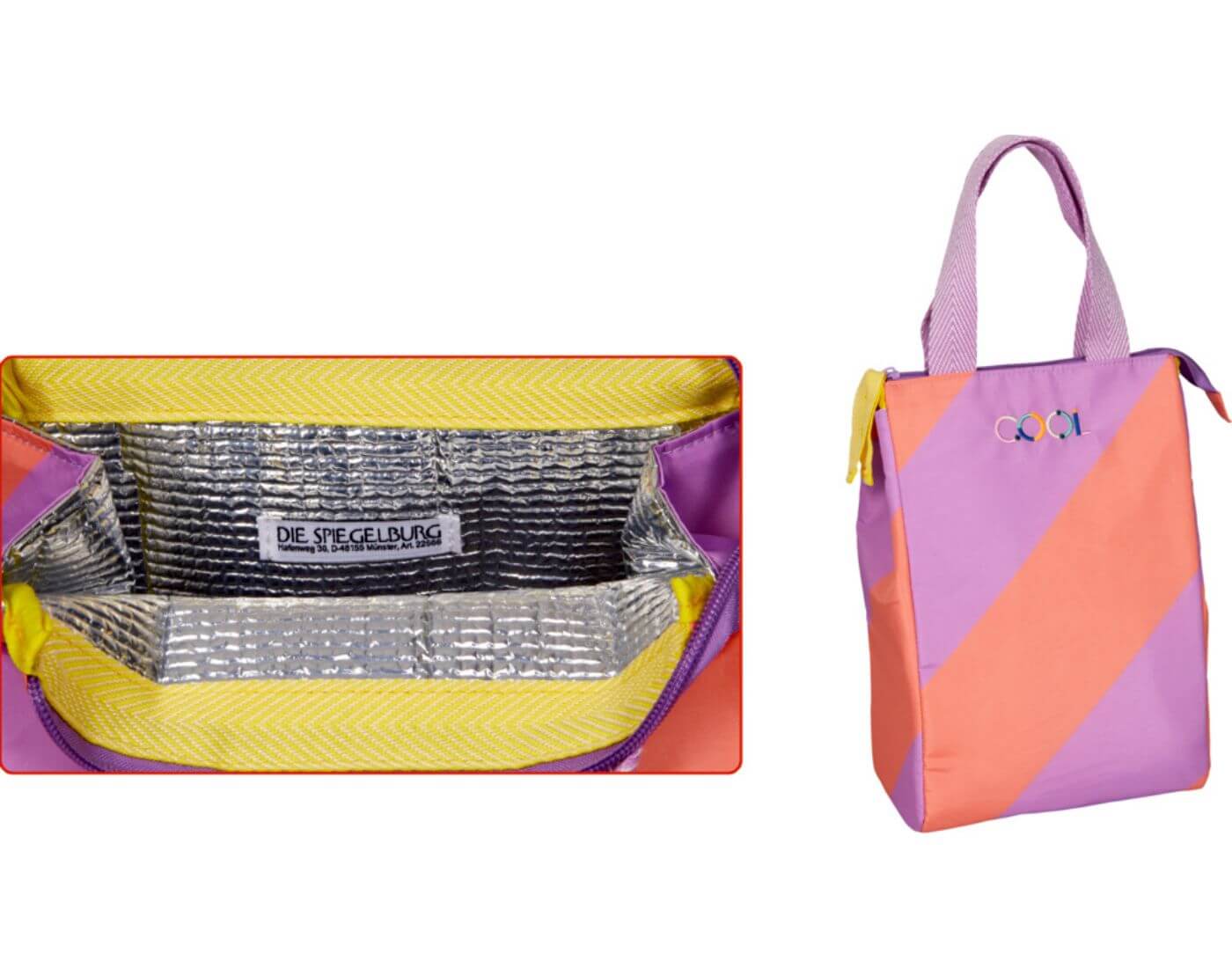 Lunchtasche, flieder & papaya - TO GO