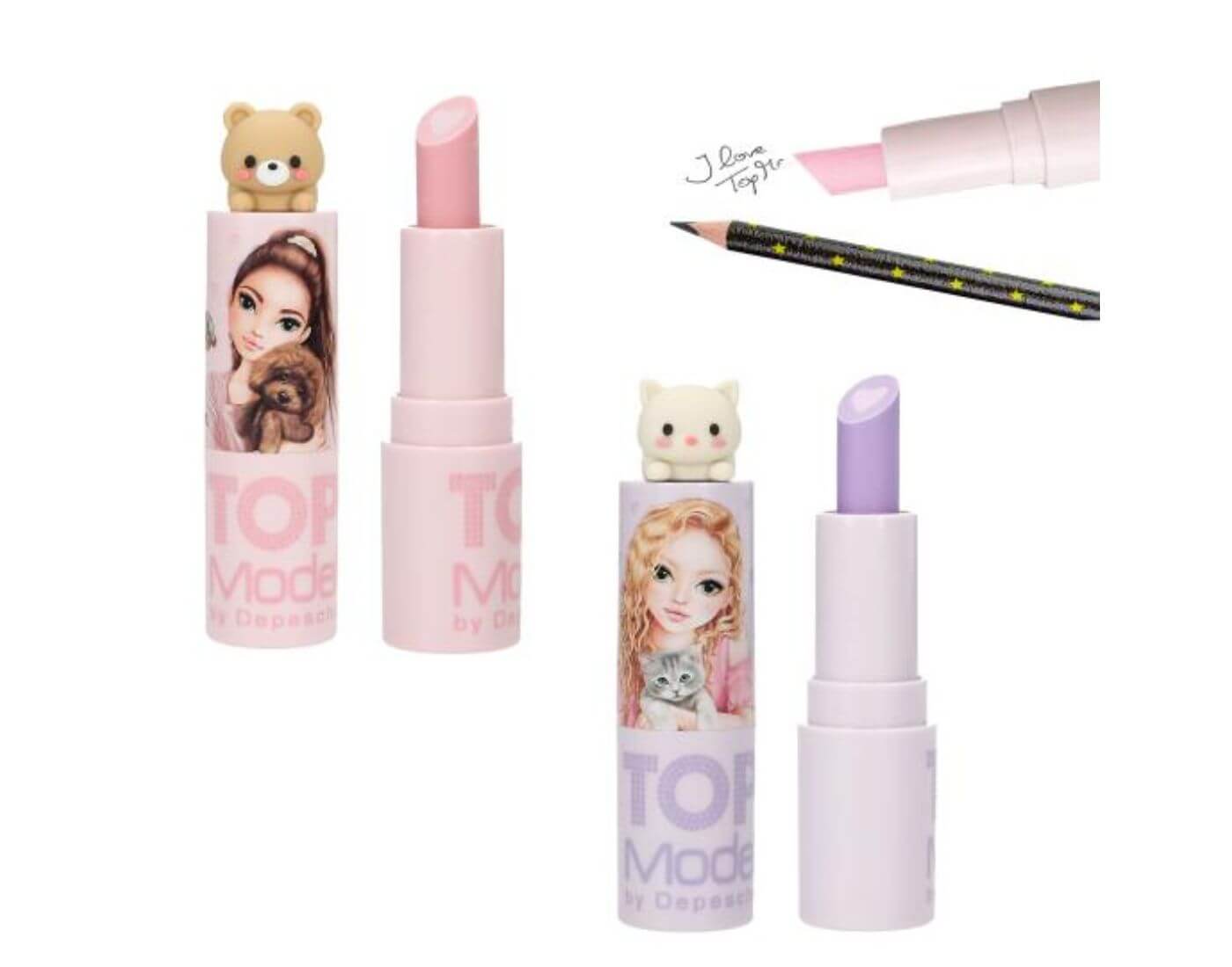 TOPModel Lippenstift-Radierer mit Topper (einzeln) TOPModel Lippenstift-Radierer mit Topper (einzeln)