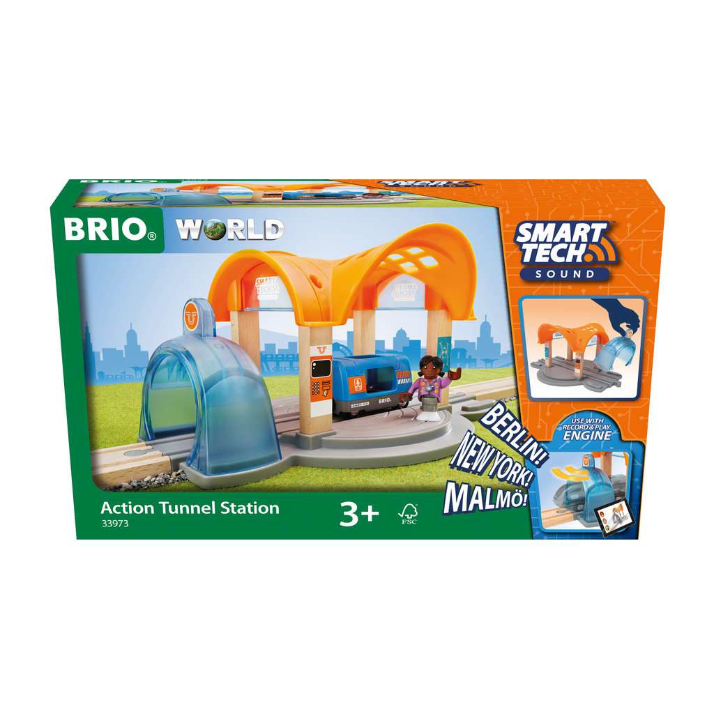 63397300 Smart Tech Sound Bahnhof mit Action Tunnel