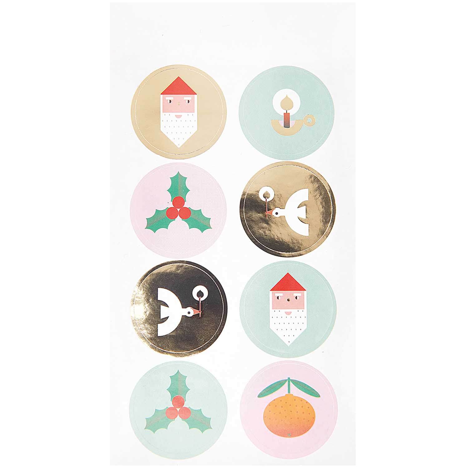 300172_4-1 STICKER WEIHNACHTSFIGUREN 4 BLATT PAPER POETRY
