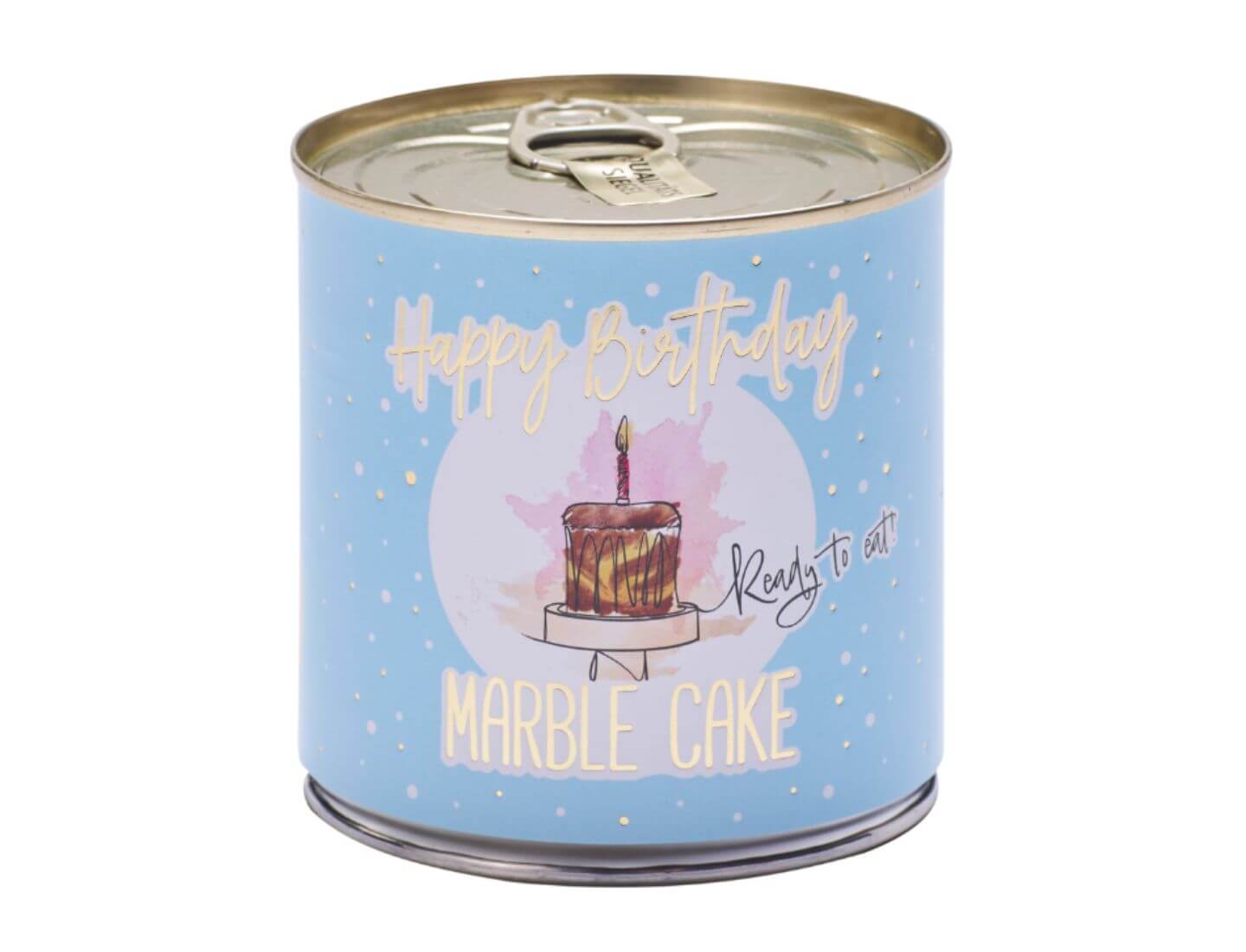 Cancake Happy Birthday Blue - Marmorkuchen