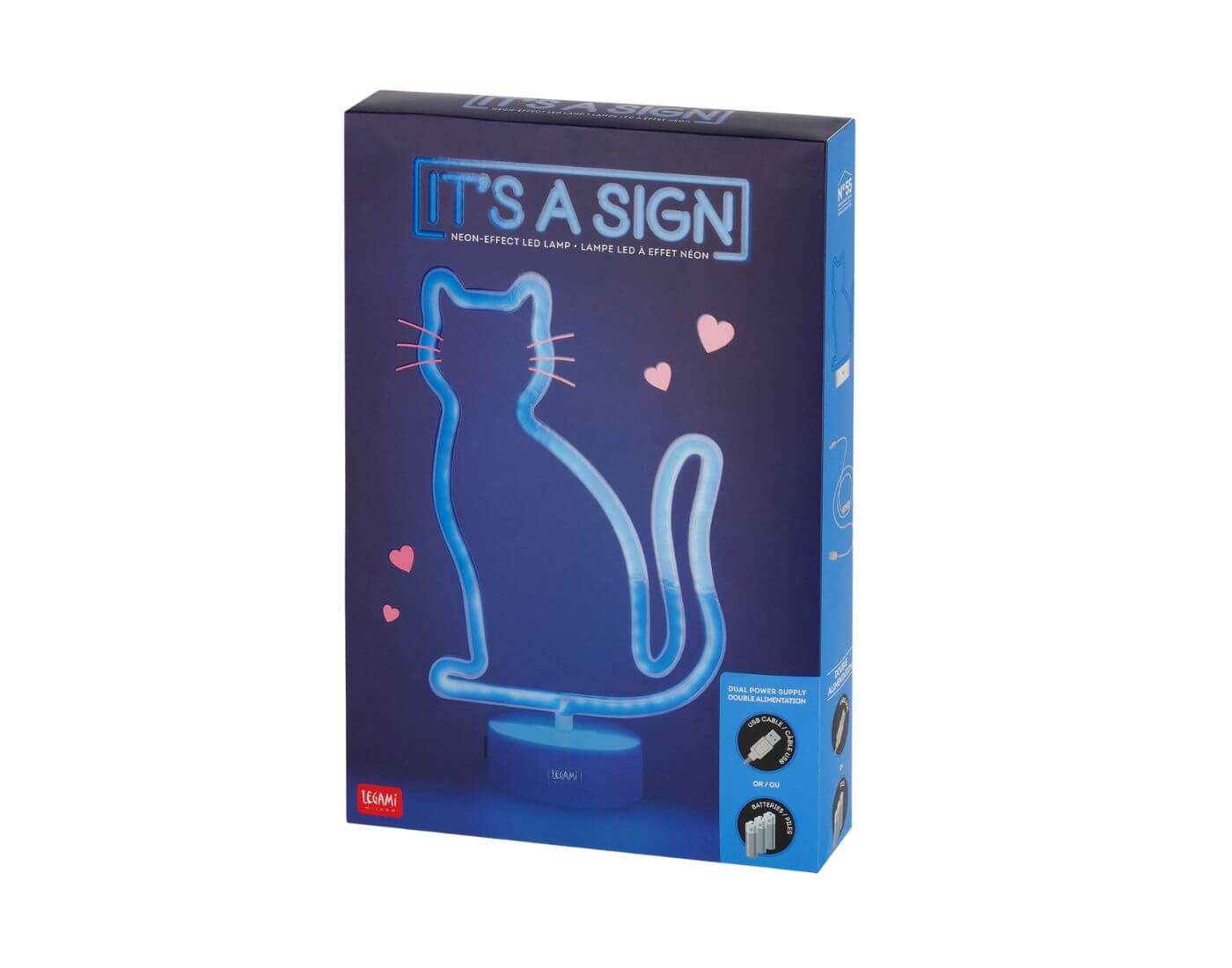 legami-lampe-katze-2-1 LED-Lampe mit Neoneffekt - It‘s a Sign - Kitty
