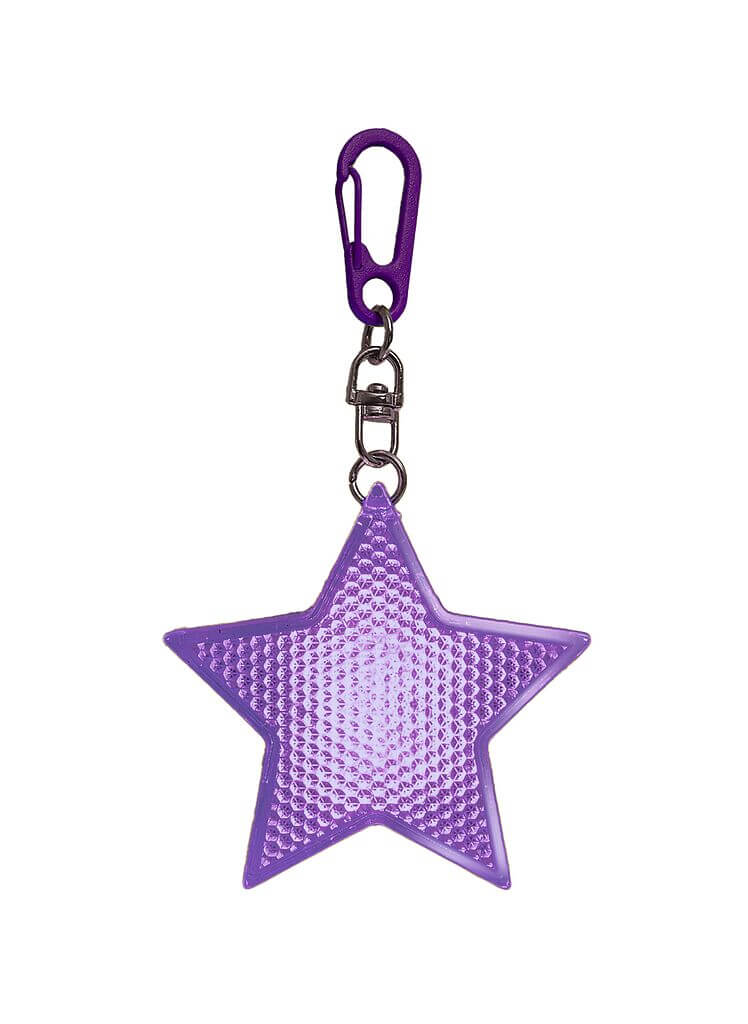 Leuchtender LED-Stern mit Karabiner (einzeln)