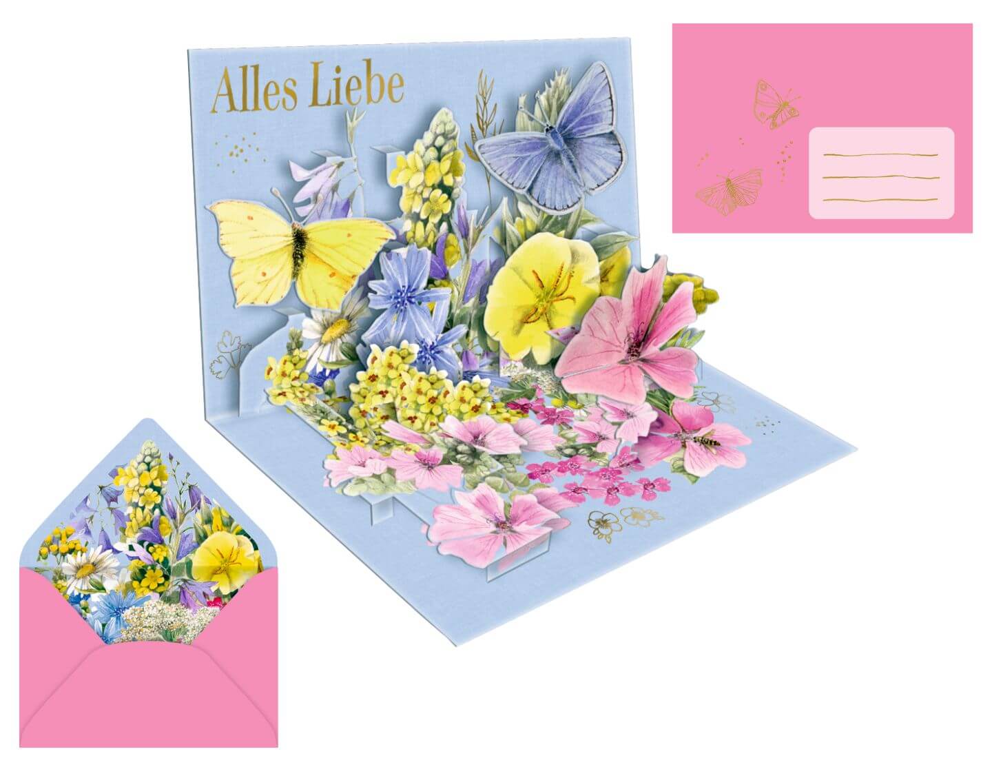 Pop-up-Grußkarte: Blumen für dich! - GartenLiebe (M. Bastin)