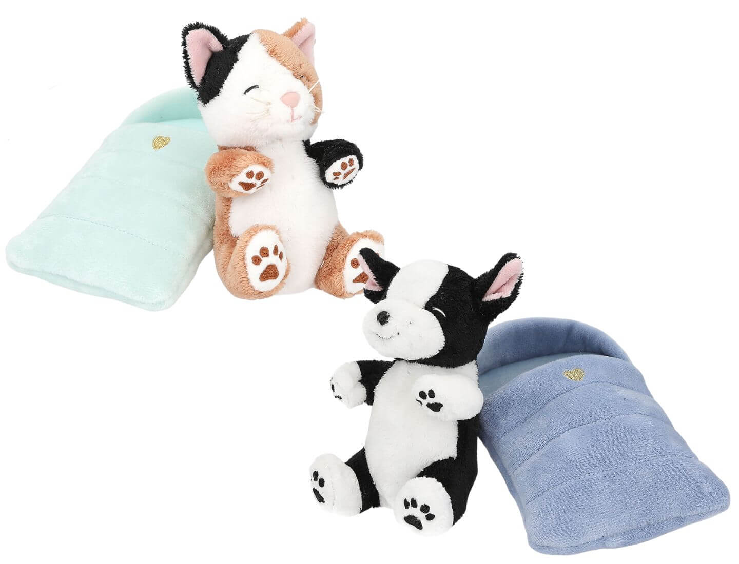 TOPModel Plüsch Hunde & Katzen im Schlafsack (einzeln)