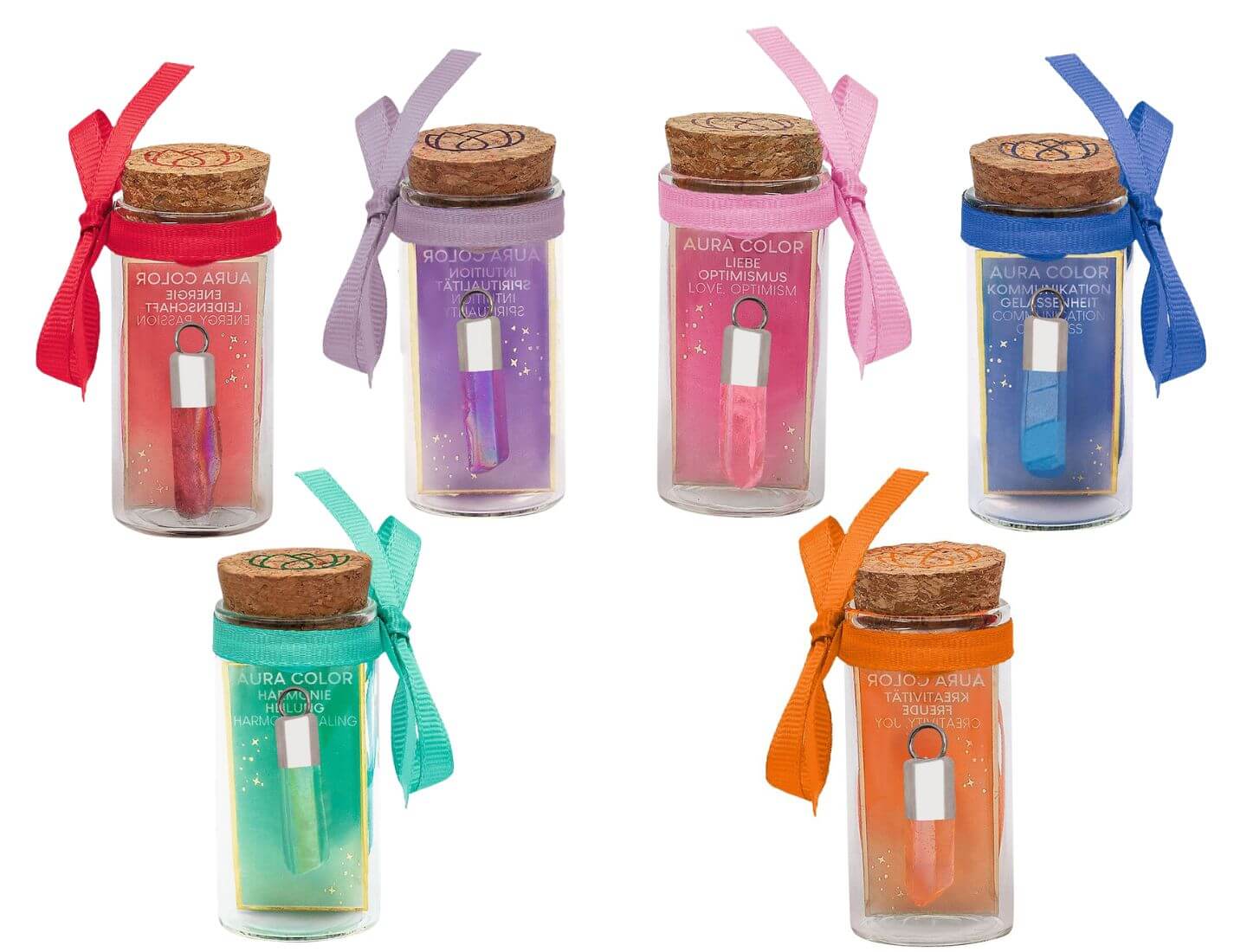 Omm for you - Aura-Kristallanhänger (einzeln)