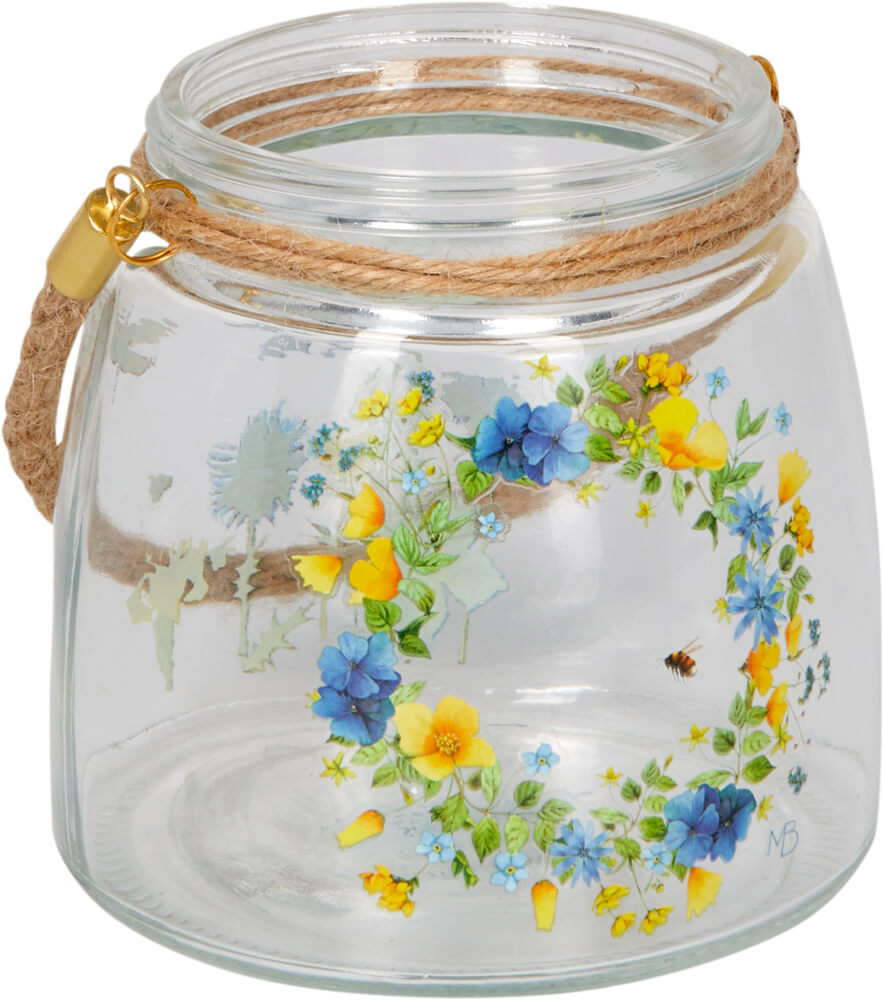Glas-Windlicht Natur pur - M. Bastin