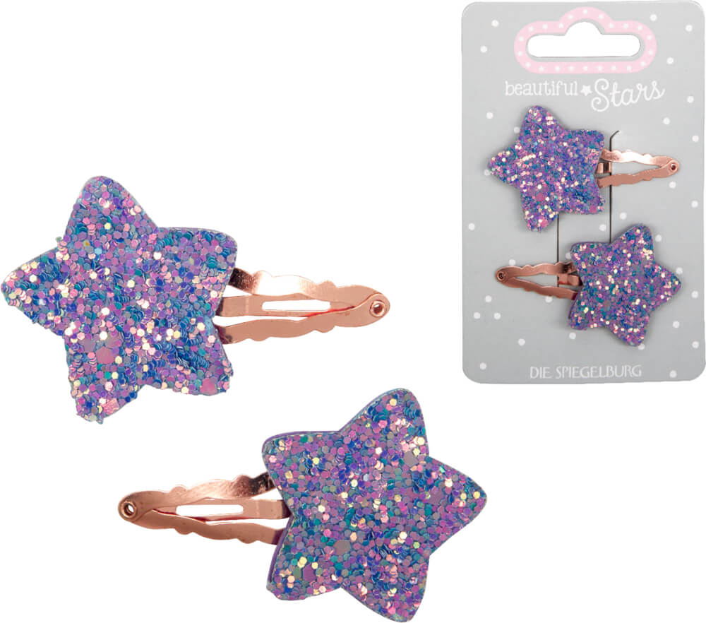 Haarclips Stern Kupfer - beautiful Stars (einzeln)