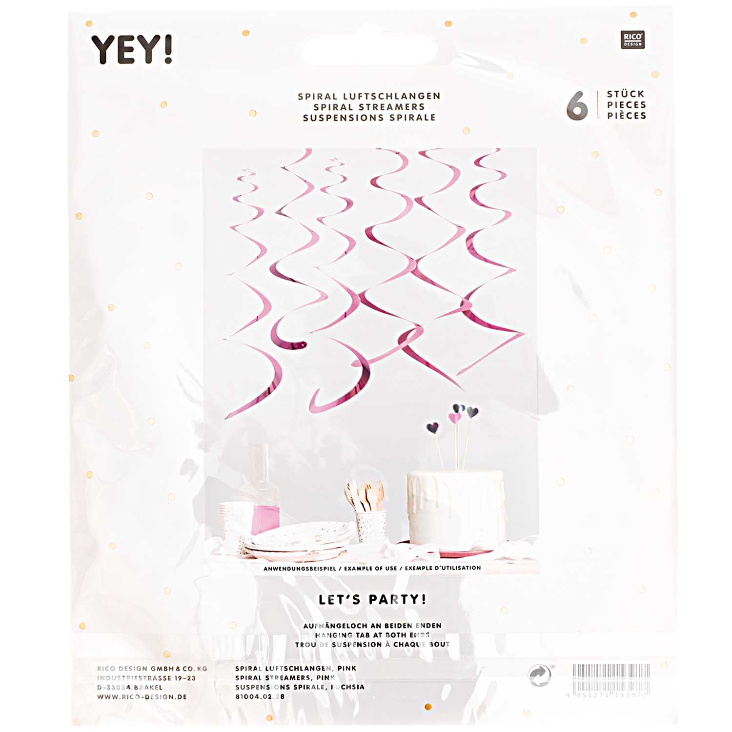 Spiralluftschlangen lila YEY!