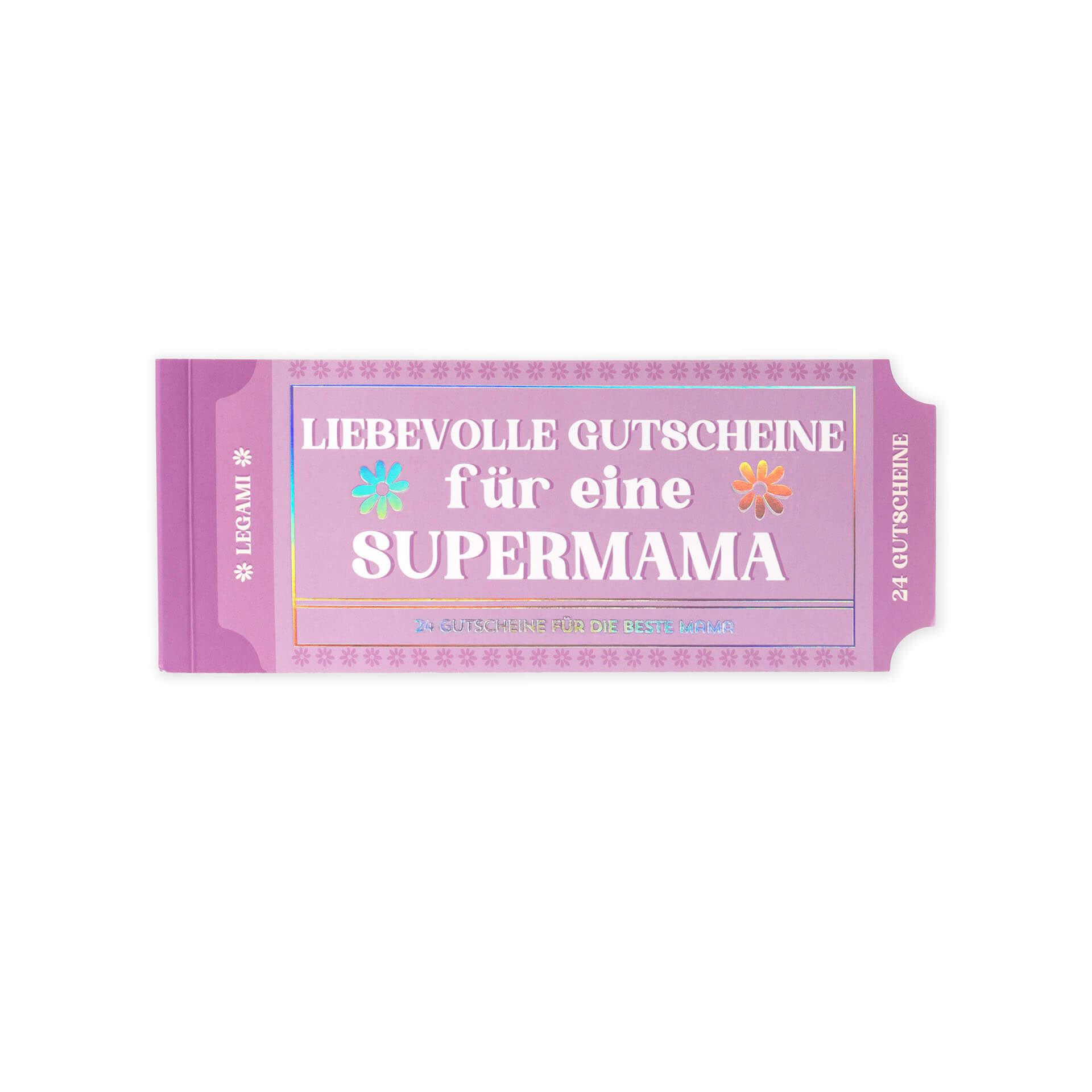 Block mit 24 Gutscheinen für Mama