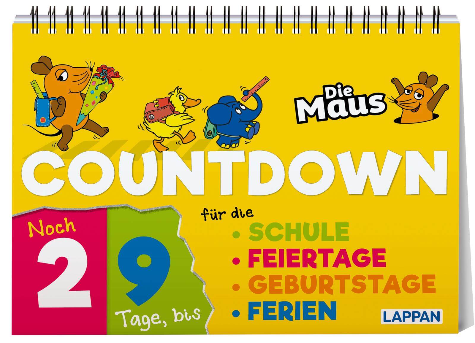 Countdown für die Schule mit der Maus