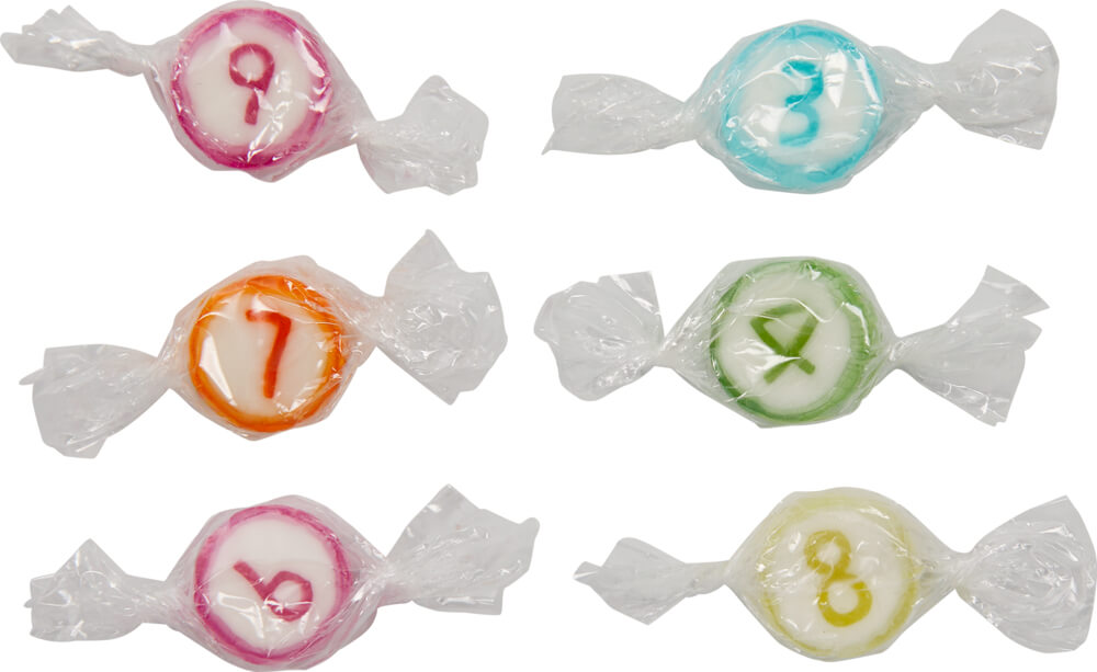 Zahlen-Bonbons - Bunte Geschenke