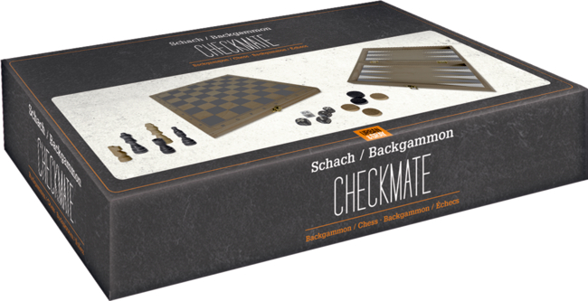 Backgammon/Schachspiel CHECKMATE Urban&Gray